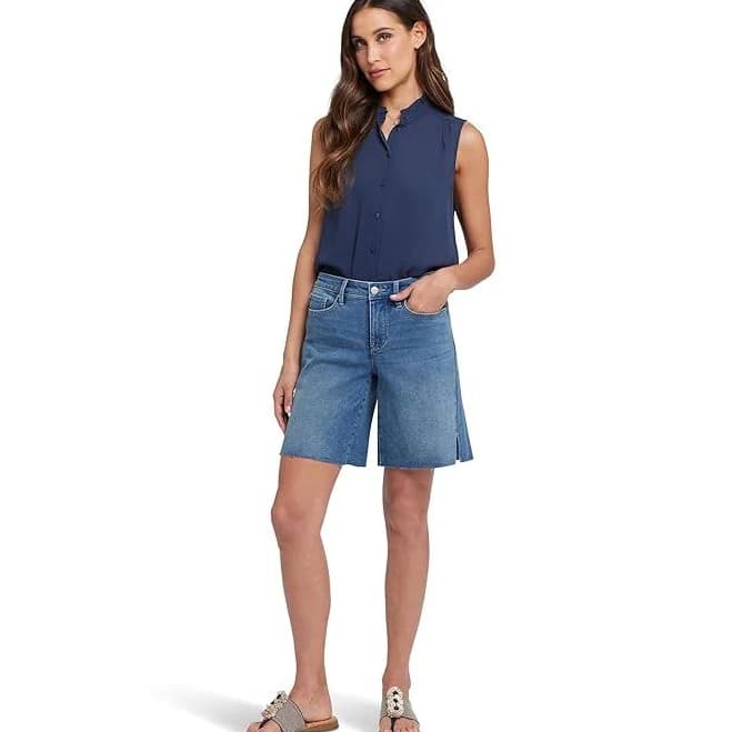 NYDJ Women's Naomi Relaxed A-Line Denim Shorts