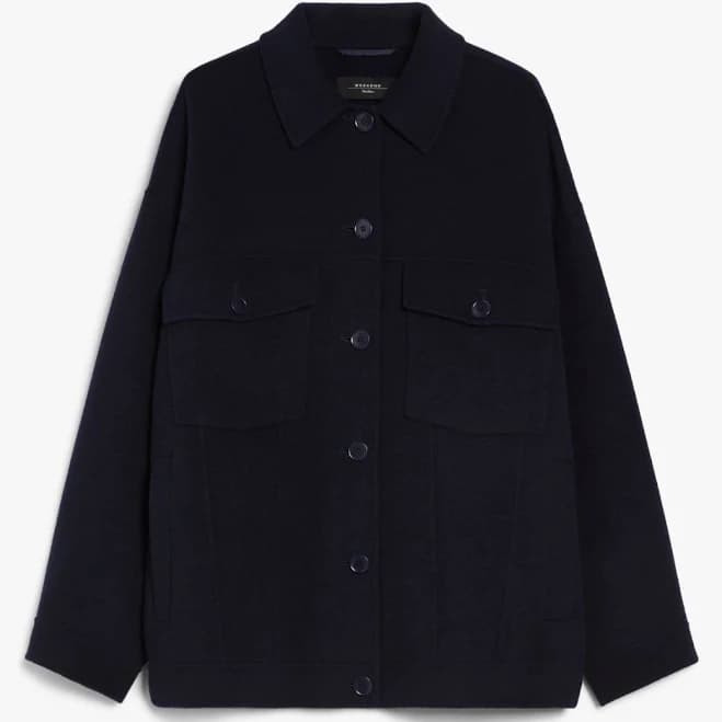 Weekend Max Mara Oversized Double-Faced Wool-Blend Coat