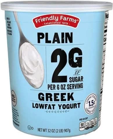 Plain Low Sugar Greek Yogurt