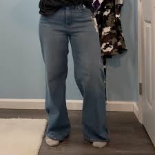 Women's High-Rise Wide Leg Jeans - Universal Thread™ Black Wash 14 : Target