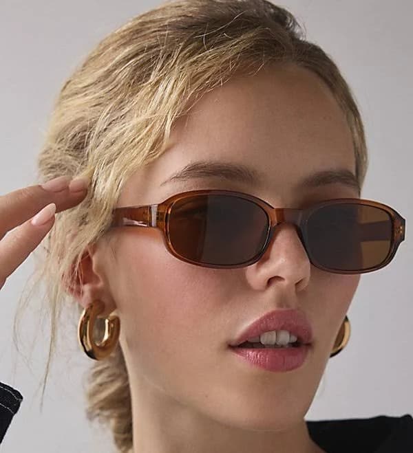 Keke Women's Rectangle Sunglasses