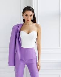 Lavender Single-Breasted Suit 2-Piece – trinarosh