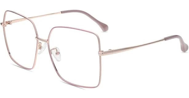 firmoo Square Rx Sunglasses Oversized Gold Frame Sunnies for Women
