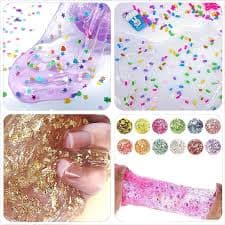 130pc DIY Craft Slime Making Kit - Gold Leaf, Foam Balls, Glitters, Beads, Fruit Slices, Charms & More - Walmart.com