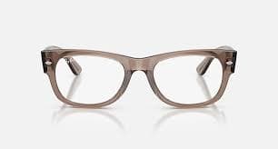 MEGA WAYFARER II OPTICS Eyeglasses with Transparent Taupe Beige Frame - RB0832V | Ray-Ban® US