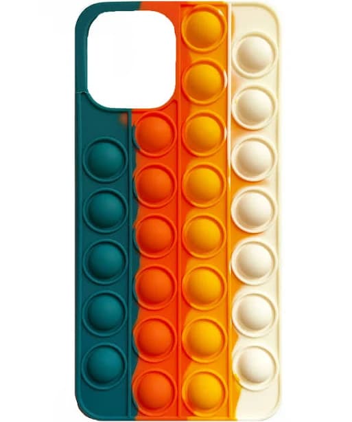 POP IT! SENSORY FIDGET PHONE CASE for iPhone 11 | Silicone/Gel/Rubber | Squishy | Blue