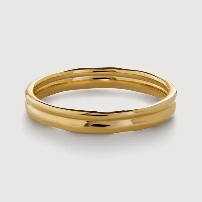 Monica Vinader Women's Siren Muse Double Band Ring