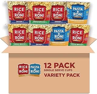 Rice-A-Roni Cups Individual Cup, 3-Flavor Variety Pack, 2.25 Oz (Pack of 12)
