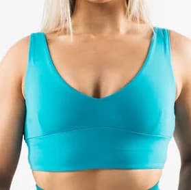 Alphalete Women's Celeste Bra A/B Cup | Neptune | Large | Nylon/Spandex