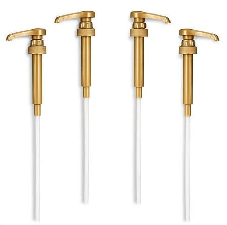 Gold Coffee Syrup Pump Dispenser