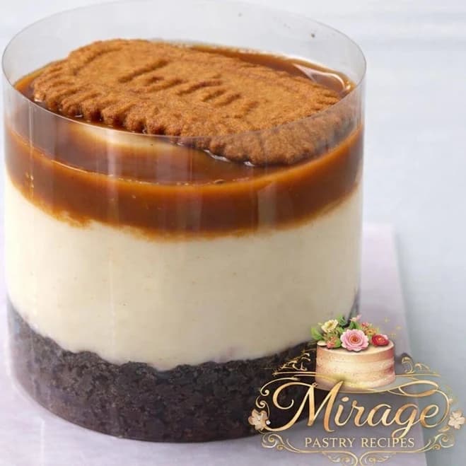 Lotus Biscoff Cheesecake Recipe PDF - Flowing Cream Layered Bakery Style Cake (Gram Measurements)