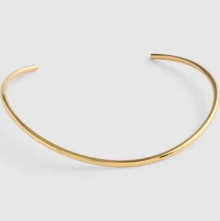 Madewell Antique Gold Wire Choker Necklace