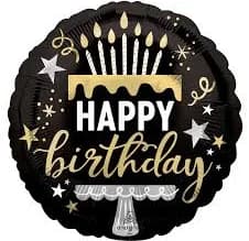 Black Foil Birthday Balloon