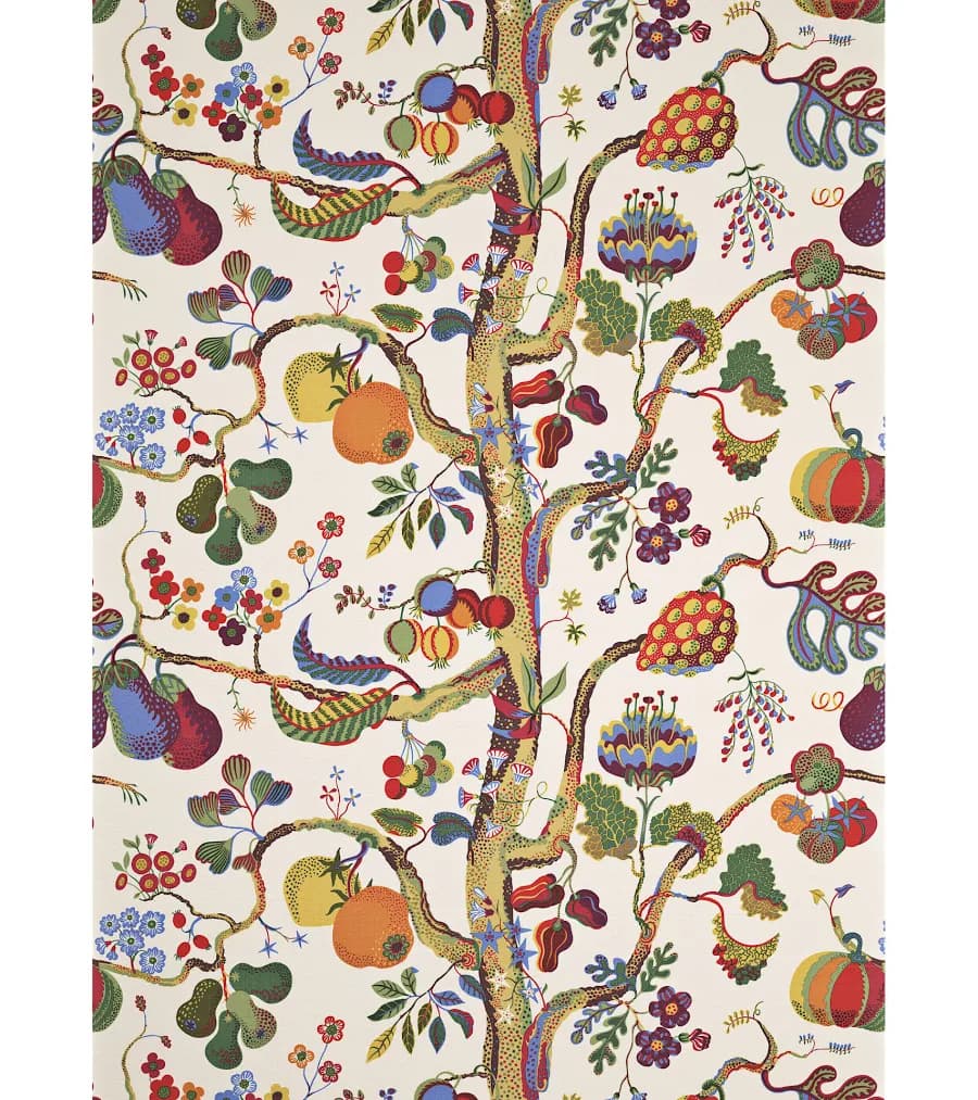 Vegetable Tree Fabric Sample