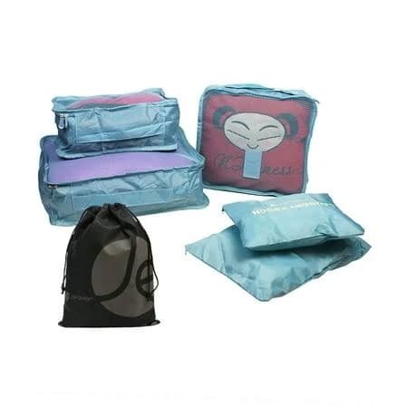 JAVOedge 5 Piece Nylon Travel Packing and Storage Organizer