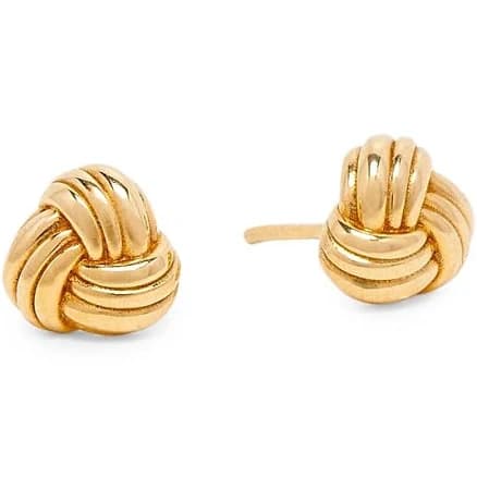 Bottega Veneta Women's 18K-Gold-Plated Sterling Silver Knot Stud Earrings