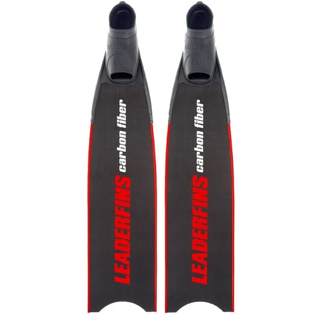 Leaderfins Carbon Red & White