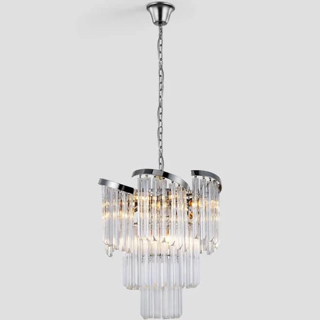 JChandelier Twin Palms Multi-Tier Crystal Chandelier