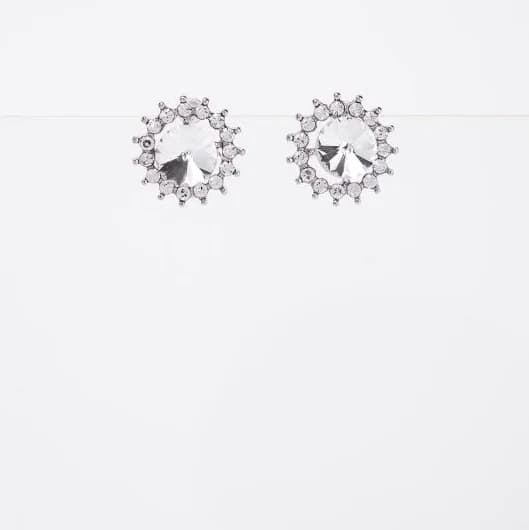 Christa Stone Flower Daisy Stud Post Earring