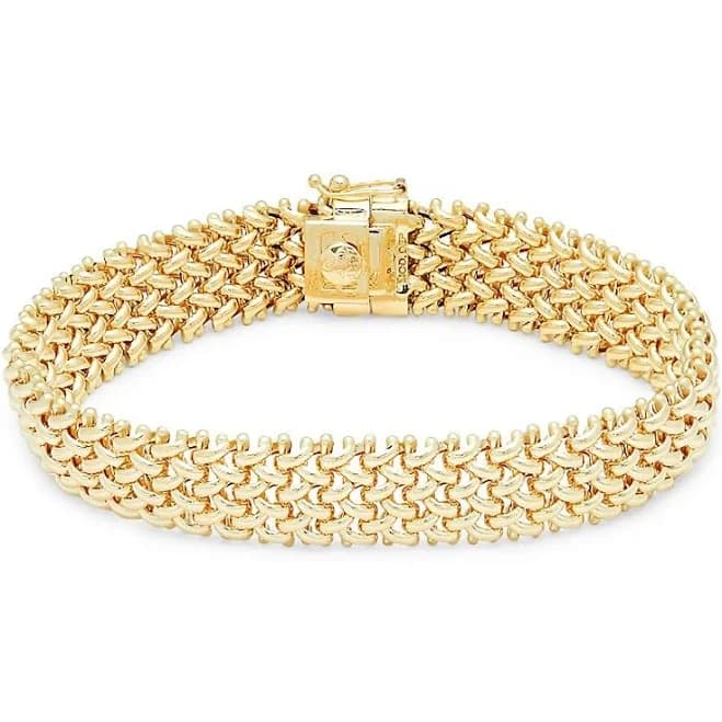Saks Fifth Avenue 14K Yellow Gold Woven Link Bracelet
