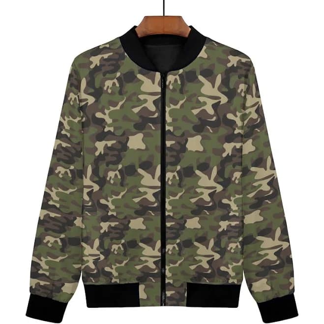 Women's Camouflage Bomber Jacket
