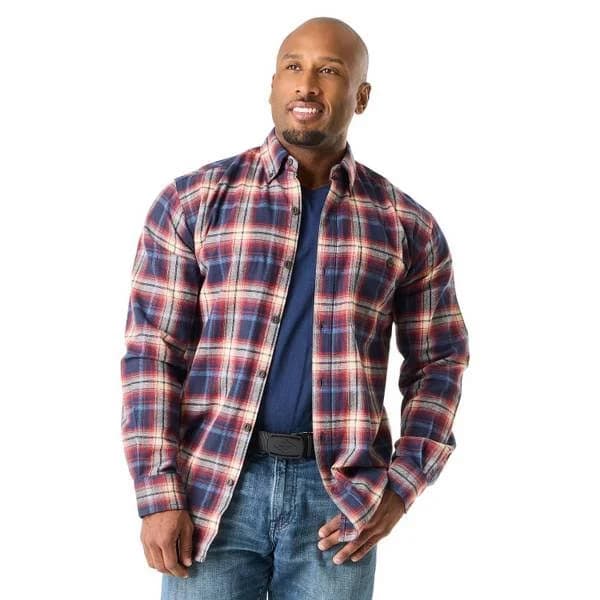 Work n' Sport Men's Long Sleeve Flannel Shirt