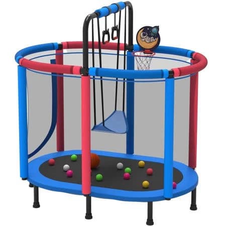 Toddler Trampoline with Swing