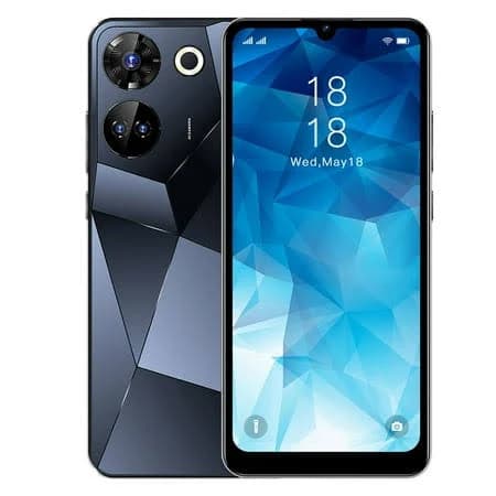 Fytpov Android Phone, 6.5 Inch Smartphone SIM Android HD Display Two Camera Wifi Portable Mobile Phone Full-screen Phone, Cell Phones Unlocked, Black