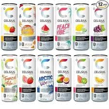 CELSIUS Sparkling Energy Drink, Assorted Variety Pack, 12 fl oz Slim Cans - Walmart.com