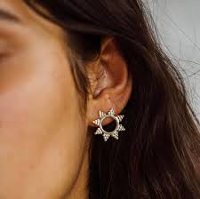 Aurora Stud Earrings By Rebecca Furze Jewellery