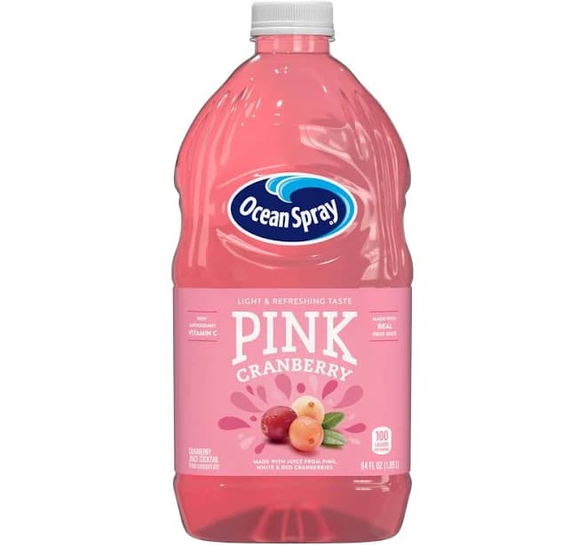 Ocean Spray Pink Cranberry Juice Cocktail 64 Fl Oz Bottle (Pack of 8)