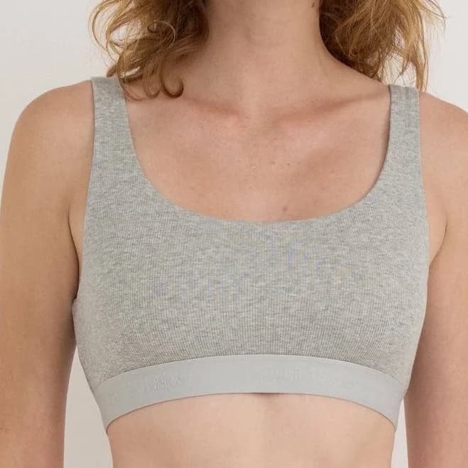 organic basics Core Rib Tank Bralette