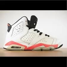 Air Jordan 6 Infrared Red White Black Size 5.5Y