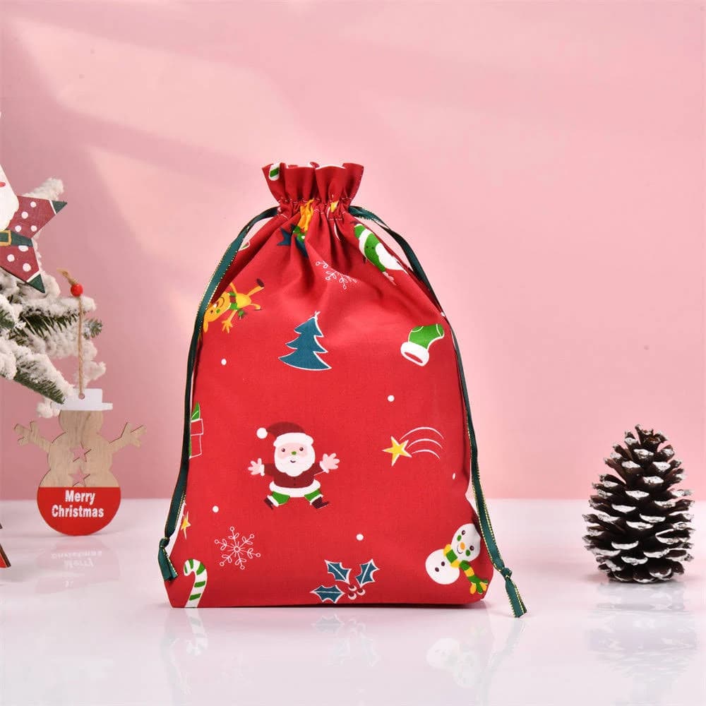 Santa Claus Christmas Tree Christmas Gift Bag