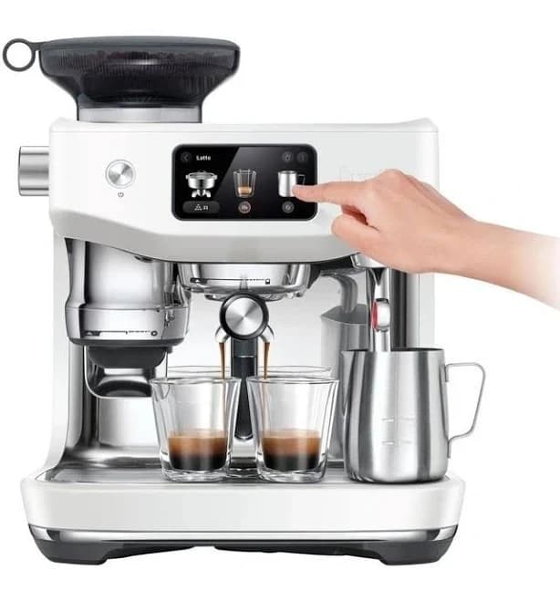 BREVILLE ORACLE JET ESPRESSO COFFEE MACHINE WHITE HOME BARISTA LATTE CAFE