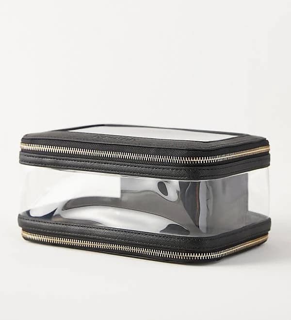 Collective Clear Makeup Travel Case by ETOILE in Black at Anthropologie