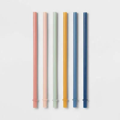 Pillowfort Kids' Rainbow Tumbler Straws