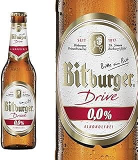Bitburger Drive 0.00% Non-Alcoholic Beer - 11.2 Fl Oz, Germany Imported - 11.2 Fl Oz (Pack of 6)