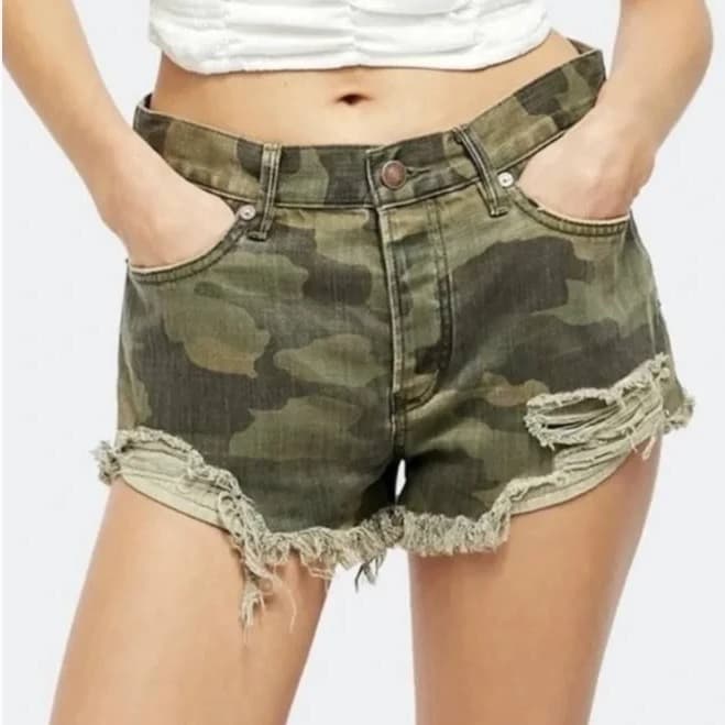 Free People Shorts We The Free Camouflage Shorts Nwt