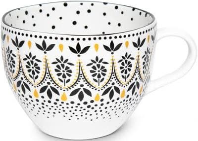 Sara Miller Artisanne Noir Mandala Mug