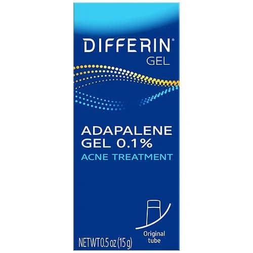 Differin 0.1% Adapalene Acne Treatment Gel - 0.5 oz