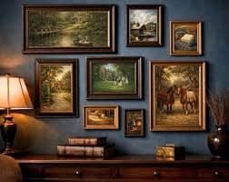 Countryside Summer Ralph Lauren Inspired Art: Quiet Luxury Oil Painting Prints (digital Download) - Etsy