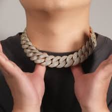 New24mm HipHop Miami Cuban Link Chain Necklace Bracelets 5AZircon 18k GoldPlated | eBay