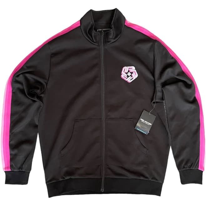 Pink Dolphin Black Pink Long Sleeve Full Zip Track Jacket Men’s Size
