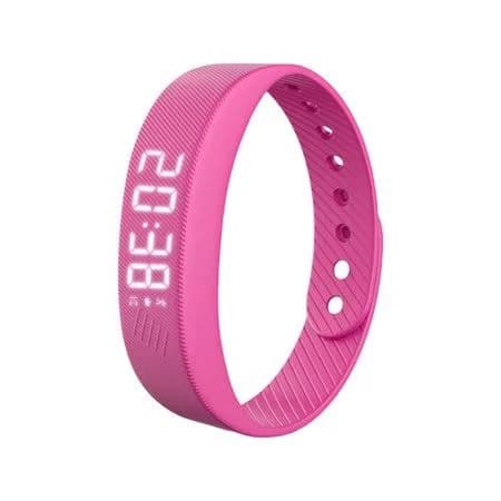 Digital Display Silicone Fitness Band with Adjustable Strap and Lightweight Design for Everyday Wear and Activity Tracking, Women's, Size: One size,