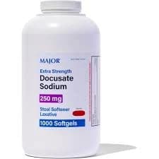 Major Docusate Sodium 250mg Softgels