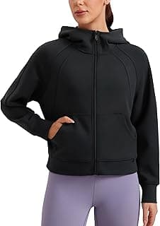 Womens SoftAura Full Zip Up Hoodie Workout Casual Hooded Sweatshirt Long Sleeve Athletic Jacket