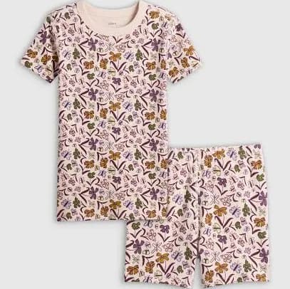 quince Kid's Short Sleeve and Shorts Pajama Set