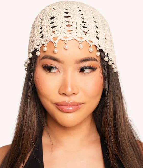 iHeartRaves Woven Aura Crochet Beanie