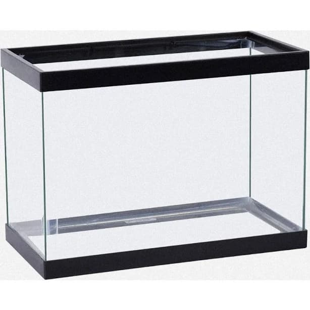 5.5 Gallon Large Glass Aquarium Fish Tank - Heavy-Duty Rectangular Tank with Glass Panels, Easy Assembly for Freshwater/Saltwater Fish, Compatible